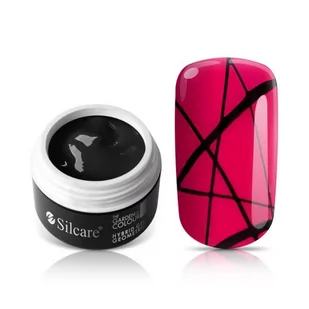 Silcare The Garden of Colour Geometric Hybrid Gel żel hybrydowy do zdobień Black 5g - Żele do paznokci - miniaturka - grafika 1