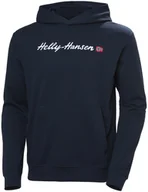 Bluzy męskie - Helly Hansen męska bluza CORE GRAPHIC SWEAT HOODIE 53924 596 XL - miniaturka - grafika 1