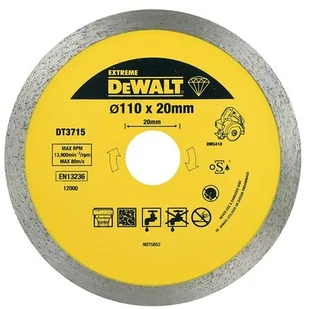 DeWalt Tarcza diamentowa DT3715 EXTREME 110mm do DWC410 DT3715-QZ - Tarcze do pił - miniaturka - grafika 1