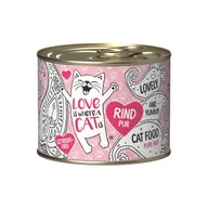 Mokra karma dla kotów - Love is where a cat is® z czystą wołowiną 200g - miniaturka - grafika 1