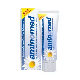 Aminomed rumiankowa pasta do zębów z fluorem na stany zapalne dziąseł 75 ml - Pasty do zębów - miniaturka - grafika 1