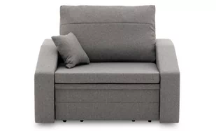 Mały fotel rozkładany do salonu, Vertico, 80 cm, jasny szary - Fotele - miniaturka - grafika 1
