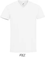 Koszulki męskie - SOLs 02940 Koszulka męska Imperial V-Neck - 190 Jersey - Kolor: Biały - Rozmiar: XXL - miniaturka - grafika 1