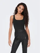 Koszulki i topy damskie - ONLY Top Lea 15278090 Czarny Regular Fit - miniaturka - grafika 1