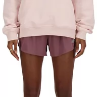Spodnie sportowe damskie - Spodenki New Balance WS41286LIE - różowe - miniaturka - grafika 1