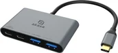 Huby USB - AKASA Hub USB-C na 2x Type-C + 2x USB 3.2 typu A - miniaturka - grafika 1