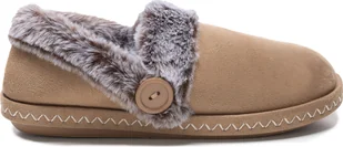 Damskie ocieplane pluszowe kapcie z podszewką Slip On Meira Brown Rozmiar 40 - Kapcie damskie - miniaturka - grafika 1