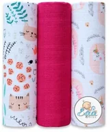 Koce i narzuty dla dzieci - Pielucha tetra 3 szt. 70/80 Zestaw 2 CH-6735 EgaKids - miniaturka - grafika 1