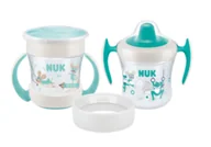 Miski i półmiski - NUK Mini Cups 3 in 1 miseczka Zielony Orzeźwiające napoje 3 szt. - miniaturka - grafika 1