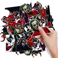 Szkolne artykuły papiernicze - NAKLEJKI ETYKIETY NA ZESZYT NALEPKA Z POSTACIAMI BATMAN JOKER WZORY 6 SZT - miniaturka - grafika 1