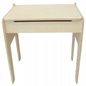 Zestawy mebli dla dzieci - STOLIK DREWNIANY 37/50 ZE SCHOWKIEM REGULOWANY - miniaturka - grafika 1