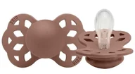 Smoczki uspokajające - Bibs Infinity Symmetrical Smoczek Symetryczny Silikonowy Woodchuck  6-18 M - miniaturka - grafika 1