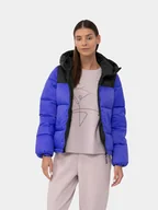 Kurtki damskie - 4F Kurtka zimowa 4FAW23TDJAF230 Niebieski Regular Fit - miniaturka - grafika 1