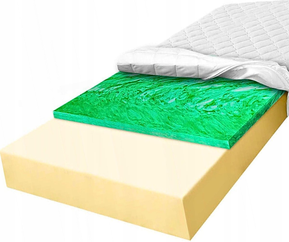 Materac 90x180 piankowy sprężysty otulający 9 cm antyalergiczny H2 H3
