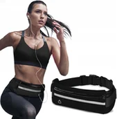 Nerki - ETUI sportowe na PAS NERKA DO BIEGANIA na telefon POKROWIEC sport CZARNY - miniaturka - grafika 1