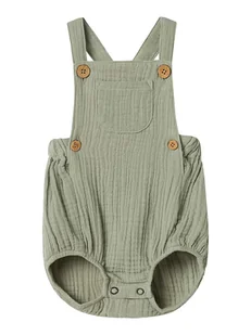Lil Atelier Rampers "Janu" w kolorze khaki - Pajacyki dla niemowląt - miniaturka - grafika 1