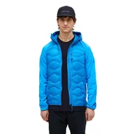 Kurtki i kamizelki sportowe męskie - Kurtka Peak Performance puchowa męska Helium Down Hybrid Hood niebieska - XL - miniaturka - grafika 1