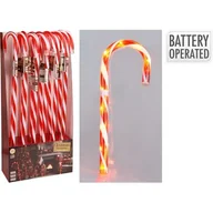 Oświetlenie świąteczne - Laski cukrowe ozdoba LED 76 cm biało-czerwony - miniaturka - grafika 1