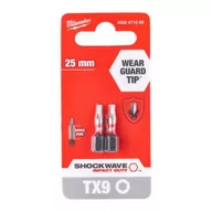 Narzędzia warsztatowe - MILWAUKEE KOŃCÓWKA UDAROWA TX 9 x25mm /2szt. ShW - miniaturka - grafika 1