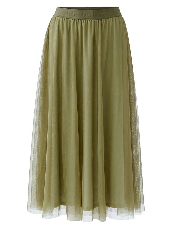 Oui Spódnica tiulowa w kolorze khaki