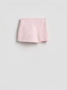 Reserved - Spódnico-szorty z wiskozą - pastelowy róż - Spodenki damskie - miniaturka - grafika 1