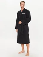 Szlafroki męskie - KARL LAGERFELD Szlafrok Ikonik 230M2185 Czarny - miniaturka - grafika 1