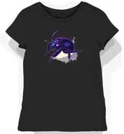 Koszulki i topy damskie - Koszulka damska czarna z motywem skarabeusza w cieniu M - miniaturka - grafika 1