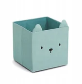 Pojemniki na zabawki - Pojemnik na zabawki muślinowy COZY KIDS z uszkami, 28 x 28 x 28 cm - miniaturka - grafika 1