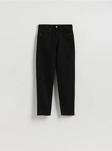Reserved - Jeansy mom fit slim - czarny - Spodnie damskie - miniaturka - grafika 1