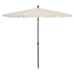 vidaXL Parasol ogrodowy na słupku, 210x140 cm, piaskowy 315543 - Parasole ogrodowe - miniaturka - grafika 1