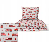 Pościel dla dzieci - POŚCIEL DZIECIĘCA 100x140cm 2 elementy, DO ŁÓŻECZKA, wzór: Straż Szara - miniaturka - grafika 1