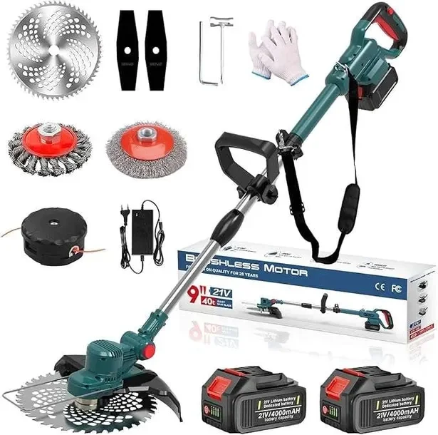 Podkaszarka Elektryczna Kosa do trawy 750W 2 x akumulator 21 V