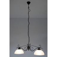 Lampy sufitowe - Trio RL Country R3432-24 lampa wisząca zwis 2x75W E27 rdzawy / alabaster - miniaturka - grafika 1