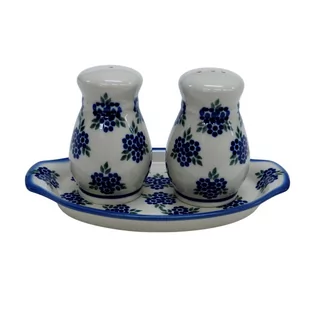 Ceramiczny zestaw solniczka Ceramika Bolesławiec - Pojemniki na przyprawy - miniaturka - grafika 1