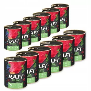Dolina Noteci (RAFI) Karma Rafi Adult DZICZYZNA Zestaw 12x 800g  od 95zł +DO 3% ZWROTU W PROGRAMIE LOJALNOŚCIOWYM ZEST-RAFI-800-DZI-12 - Mokra karma dla psów - miniaturka - grafika 1