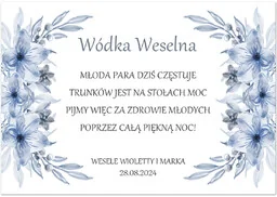 Etykiety personalizowane na butelkę z Wódką Weselną - 9 szt. - Etykiety do drukarek - miniaturka - grafika 1