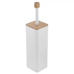 Szczotka toaletowa Wc tuba Stal Biała Bambusowa - Akcesoria do wc - miniaturka - grafika 1