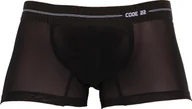 Majtki męskie - CODE 22 CODE 22- Bokserki męskie - Sheer Mesh Trunk Black - Czarne - 1 x rozmiar M - miniaturka - grafika 1