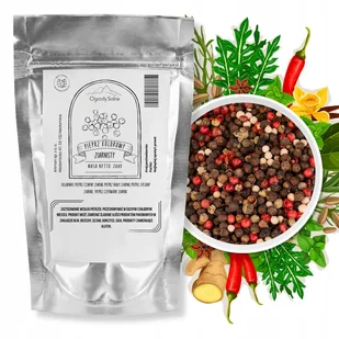 Przyprawa Pieprz kolorowy ziarnisty 200 g ziarna ziarno aromatyczne JAKOŚĆ - Pieprz - miniaturka - grafika 1