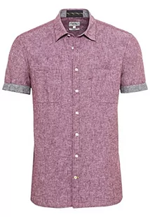 Camel Active Koszula Męska 4092385S49, Czerwony Berry Red, M - Koszule męskie - miniaturka - grafika 1