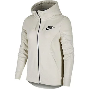 Nike Damska bluza z kapturem Advance 15 Full-Zip, Light Bone/Black, S - Bluzy damskie - miniaturka - grafika 1