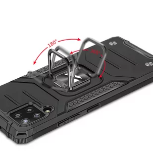 Wozinsky Ring Armor pancerne hybrydowe etui pokrowiec + magnetyczny uchwyt Samsung Galaxy A42 5G czerwony - Etui i futerały do telefonów - miniaturka - grafika 5