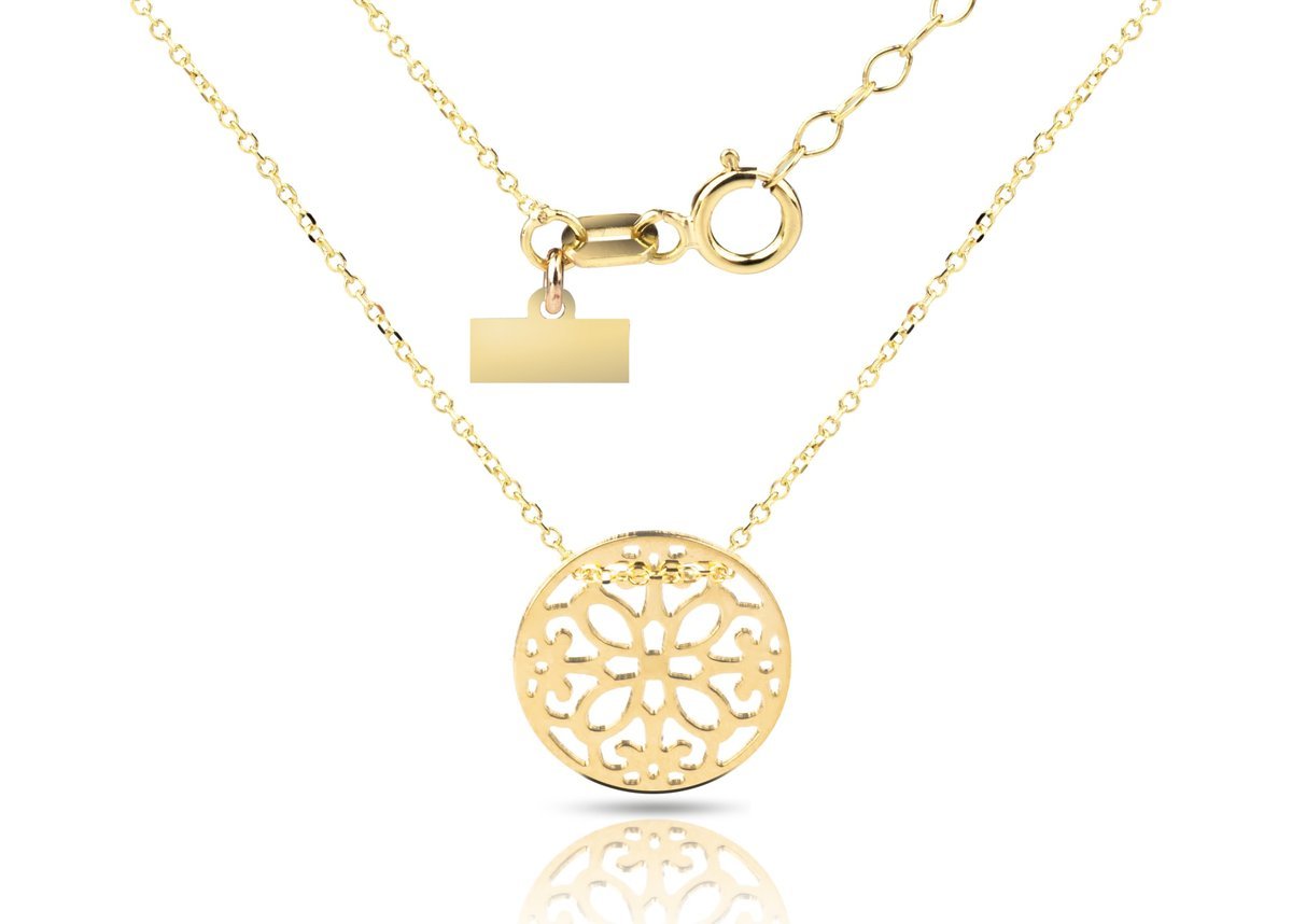 ZŁOTY NASZYJNIK GWIAZD CELEBRYTKA AŻUROWA 333