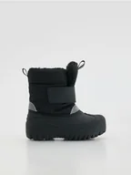 Buciki dla niemowląt - Reserved - Śniegowce na rzepy - czarny - miniaturka - grafika 1