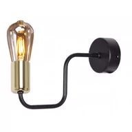 Lampy ścienne - Czarny industrialny kinkiet metalowy - S831-Pira - miniaturka - grafika 1