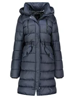 Kurtki damskie - Geographical Norway Płaszcz pikowany "Bertille" w kolorze granatowym - miniaturka - grafika 1