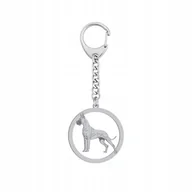 Breloki - Brelok Dog Niemiecki Srebro925 Biżuteria GRAWER GRATIS - miniaturka - grafika 1