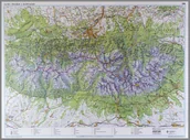 Mapy i plansze edukacyjne - EkoGraf, Tatry polskie i słowackie mapa ścienna na podkładzie w drewnianej ramie, 1:35 000 - miniaturka - grafika 1