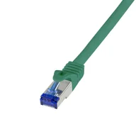Kable komputerowe i do monitorów - LogiLink C6A025S kabel sieciowy Zielony 0,5 m Cat6a S/FTP (S-STP) - miniaturka - grafika 1