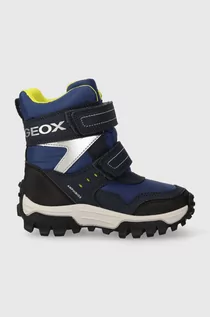 Buty dla dziewczynek - Geox śniegowce dziecięce J36FRC 0FUCE J HIMALAYA B ABX kolor granatowy - grafika 1